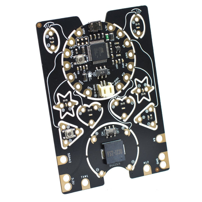 EagLED - Sewable Electronics Kit E-Textile Snippable Board with Buzzer