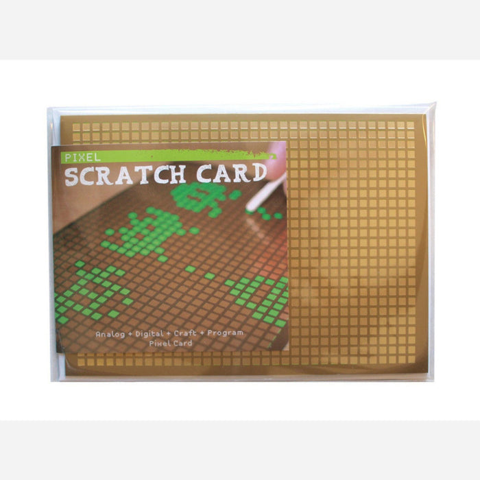 Pixel Art Scratch-Off Card