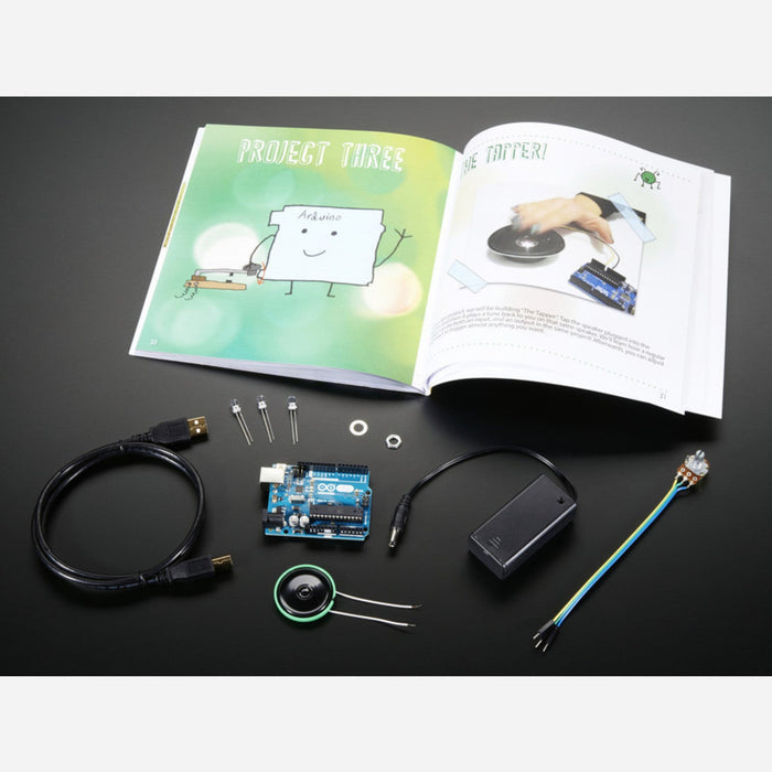 Sylvia Super Awesome Project Book Add-On Pack w/ Genuine Arduino