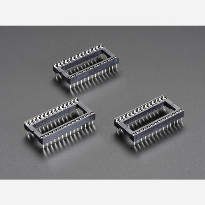 IC Socket - for 28-pin 0.6 Chips - Pack of 3