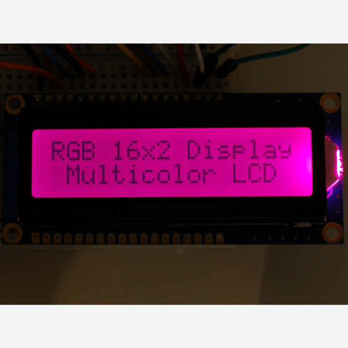 RGB backlight positive LCD 16x2 + extras [black on RGB]