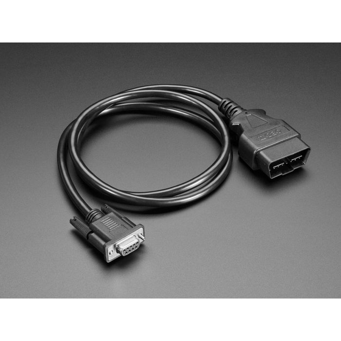 OBD Plug (16-pin) to DE-9 (DB-9) Socket Adapter Cable - 1 meter long