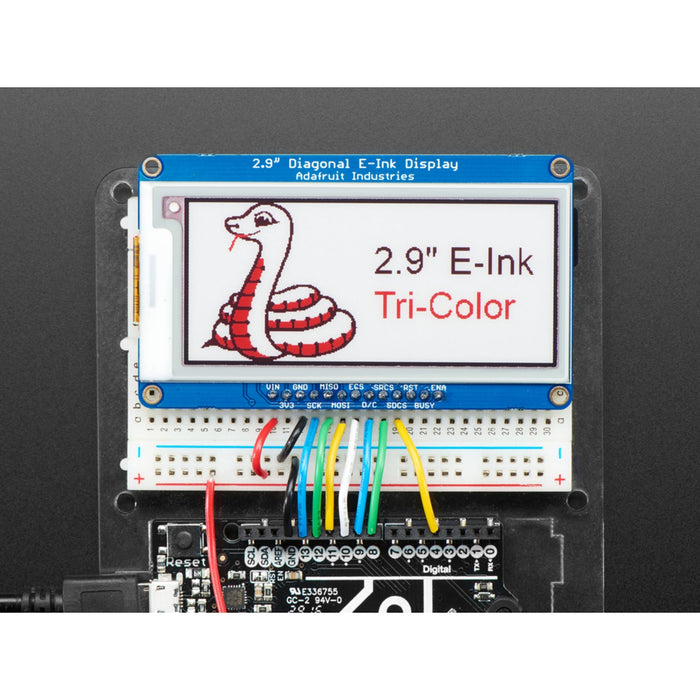 Adafruit 2.9 Red/Black/White eInk Display Breakout - THINK INK