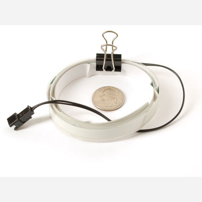 Aqua Electroluminescent (EL) Tape Strip - 100cm w/two connectors