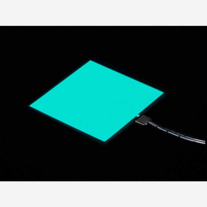 Electroluminescent (EL) Panel Starter Pack - 10cm x 10cm Aqua