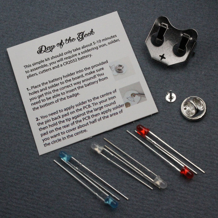 Day of the Geek soldering badge kit - Black