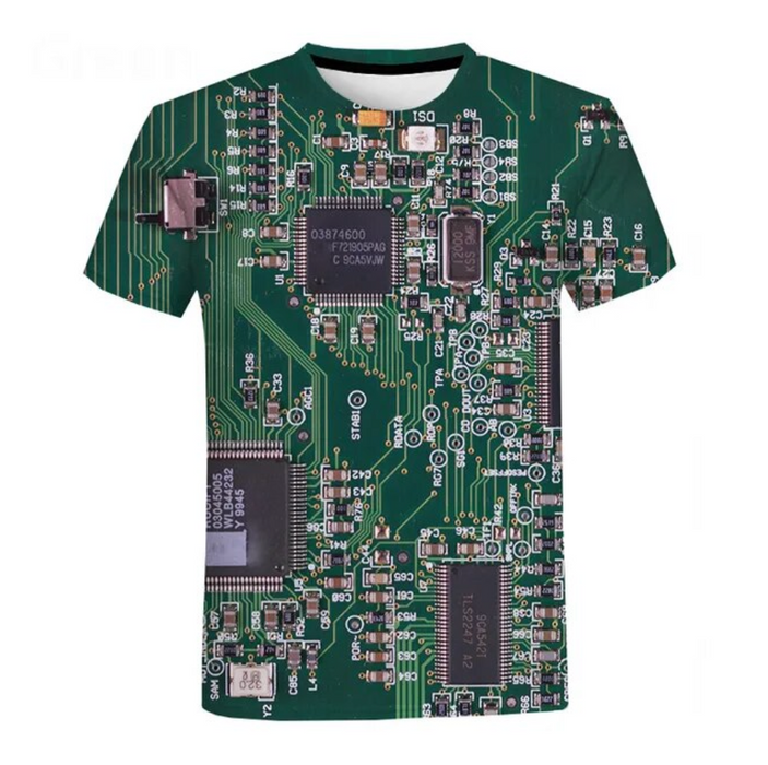 Electronic PCB T-Shirt - Where Style Meets Technology - Medium