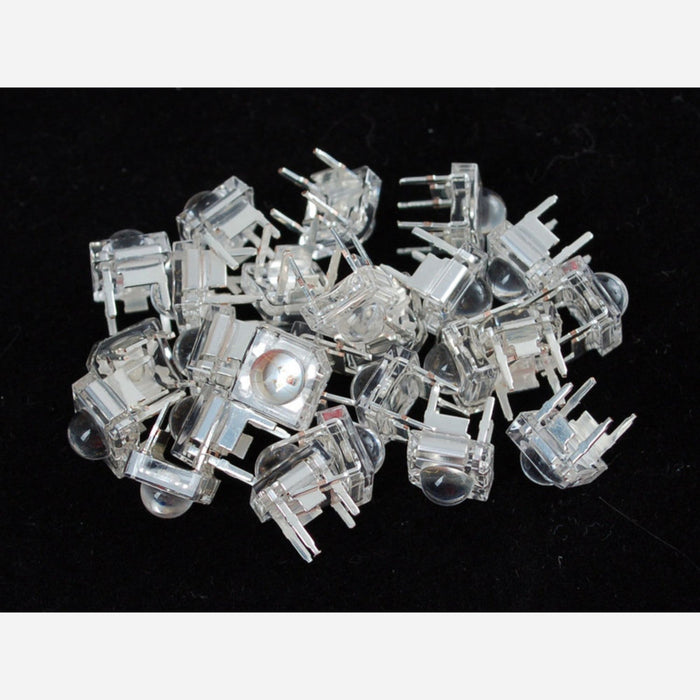 Clear 'Piranha' Super-flux RGB (tri-color) LED (25 pack) [Common Anode]