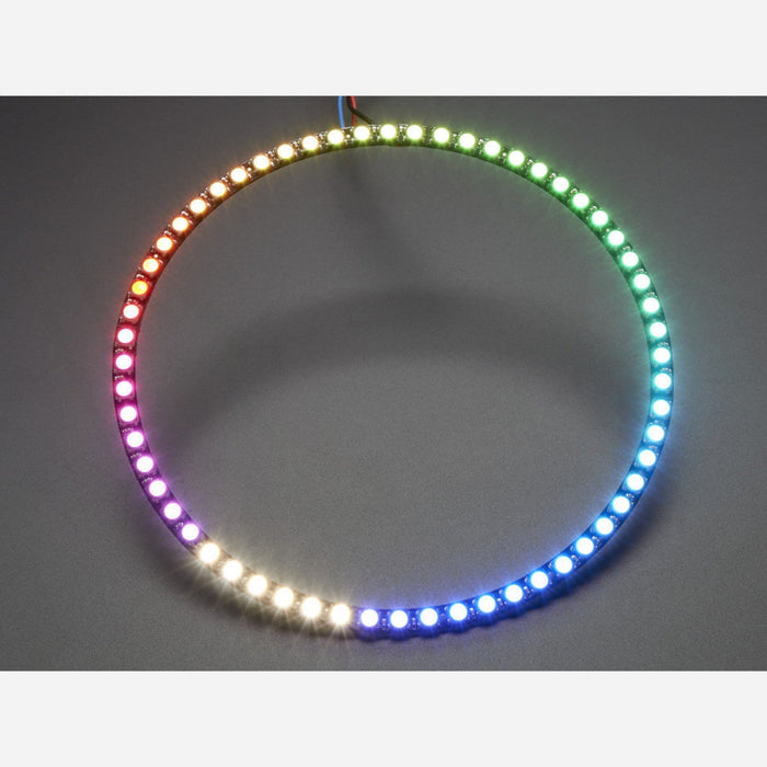 NeoPixel 1/4 60 Ring - 5050 RGBW LED w/ Integrated Drivers [Natural White - ~4500K]