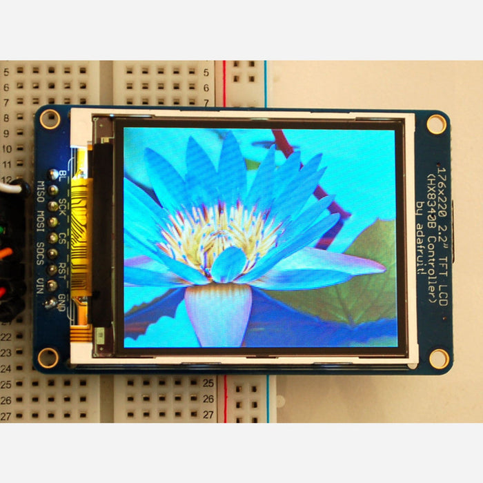 2.2 18-bit color TFT LCD display with microSD card breakout [HX8340BN]