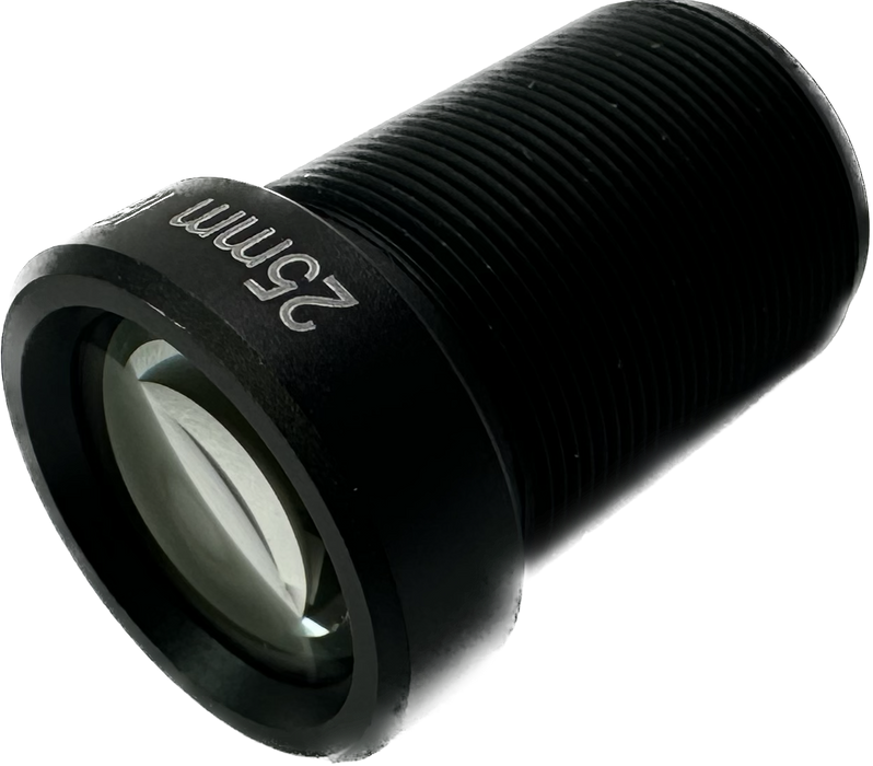 M12 Lens, 5 Megapixel, 25mm, telephoto lens, ~18 deg FOV Compatible with SC0870