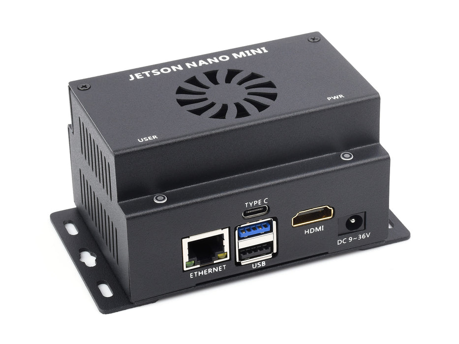 Jetson Nano-Compatible Mini-Computer with Peripheral Interfaces and Optional WiFi/4G Module Support