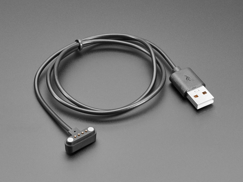 Magnetic USB Charging Cable for 4 Pin 0.1" Magnetic Connector