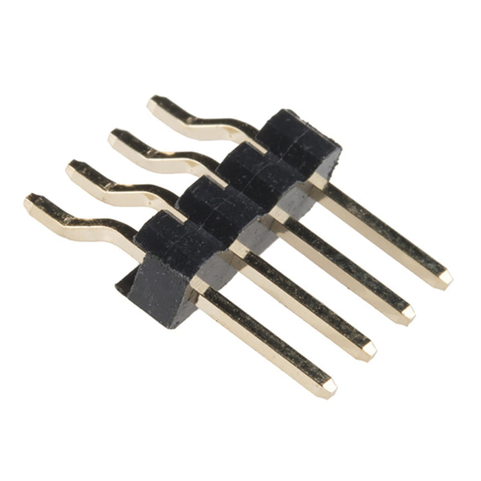 Header - 4-pin Male (SMD, 0.1, Right Angle)
