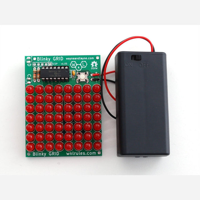 Blinky Grid - Programmable LED matrix kit [v1.05]