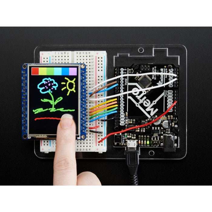 Adafruit 2.4 TFT LCD with Touchscreen Breakout w/MicroSD Socket [ILI9341]
