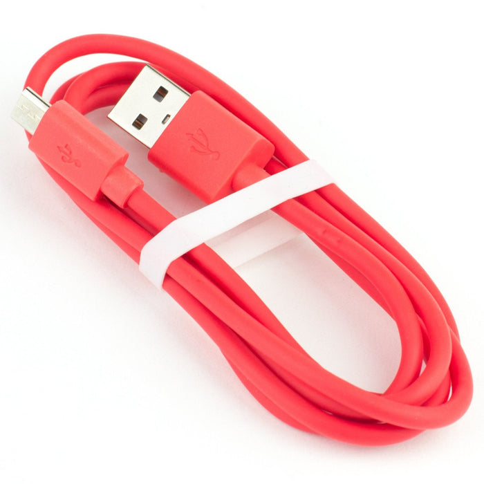 USB A to microB cable - Red - 25cm