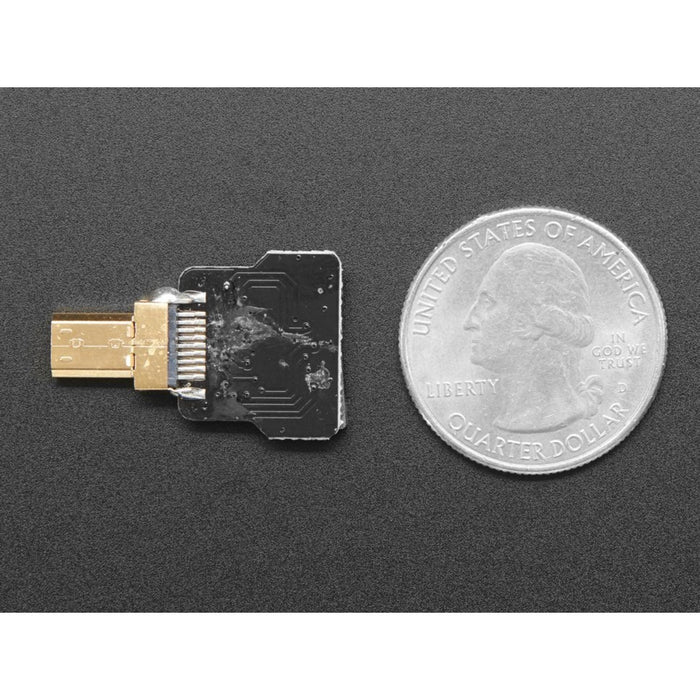 DIY HDMI Cable Parts - Straight Micro HDMI Plug Adapter
