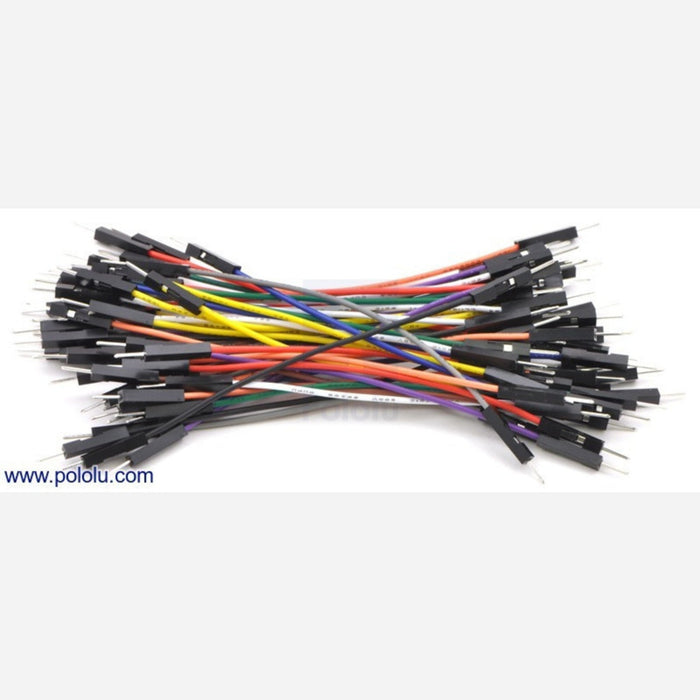 Premium Jumper Wire 50-Piece Rainbow Assortment M-M 3