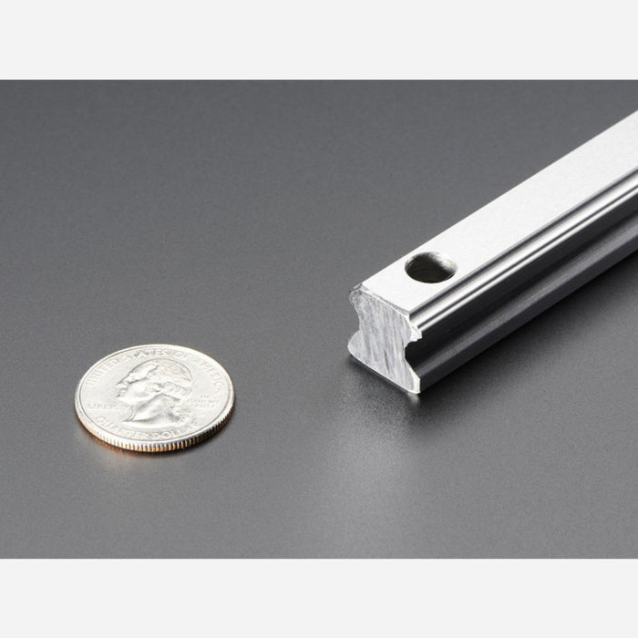 Linear Bearing Supported Slide Rail - 15mm wide - 500mm long