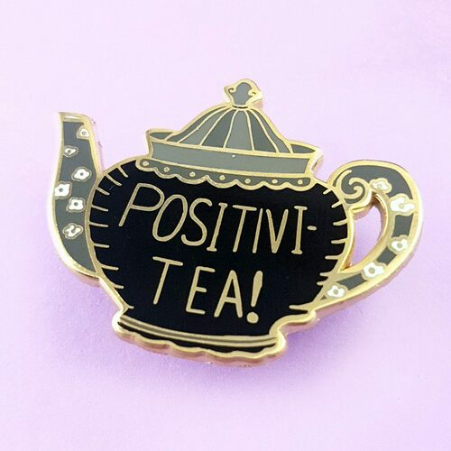 Positivi-Tea-Pot Lapel Pin
