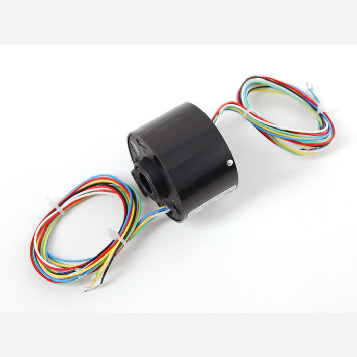 Toroid Slip Ring - 2.1 OD 1/2 ID, 6 wires, max 240V @ 5A