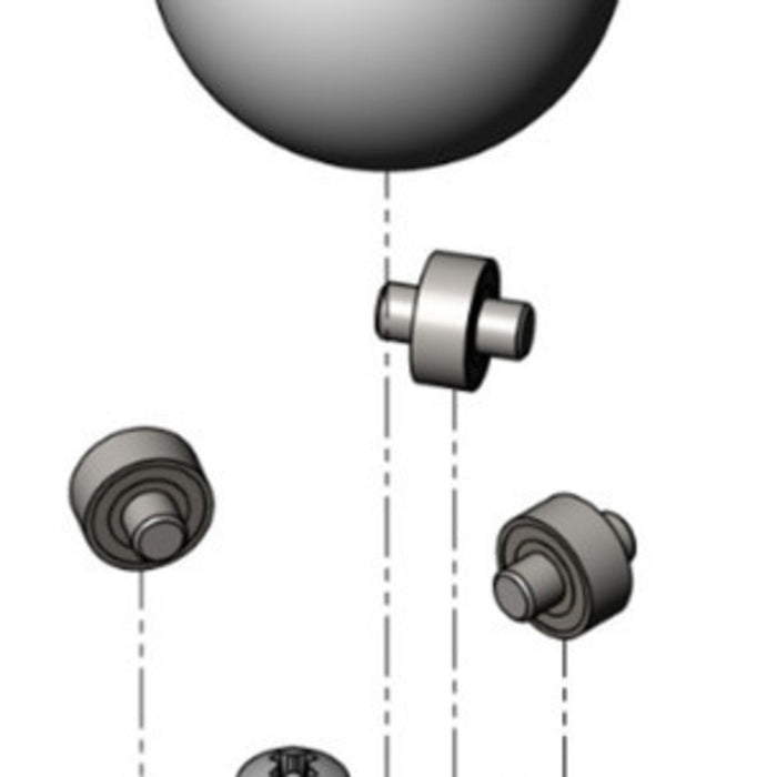 Pololu Ball Caster with 1" Plastic Ball and Ball Bearings