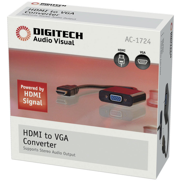 HDMI to VGA + Stereo Audio Converter