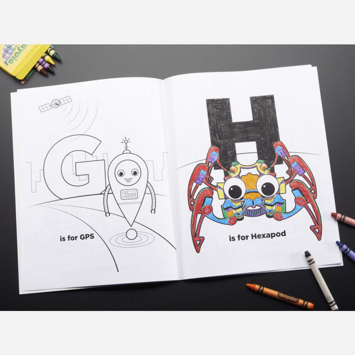 Ladyada's Coloring book - R is for Robots