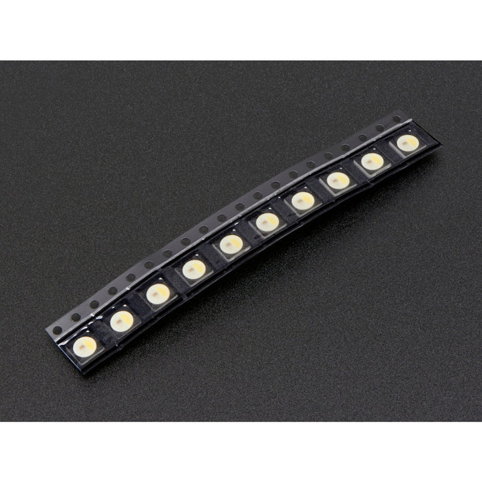 NeoPixel RGBW LEDs w/ Integrated Driver Chip - Cool White [~6000K - Black Casing - 10 Pack]