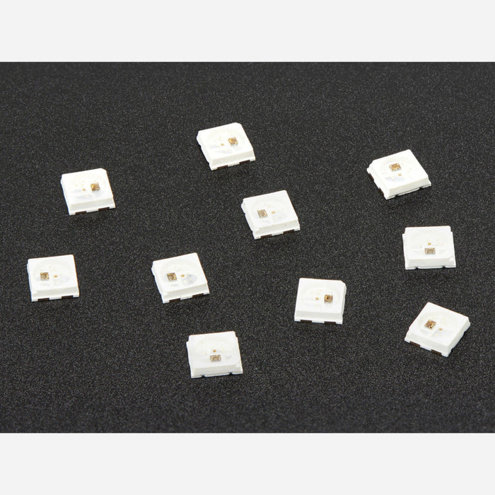 NeoPixel Mini 3535 RGB LEDs w/ Integrated Driver Chip - White [Pack of 10]