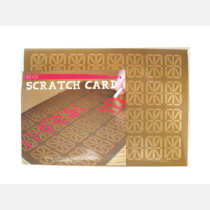 Nixie Seven-Segment Art Scratch-Off Card