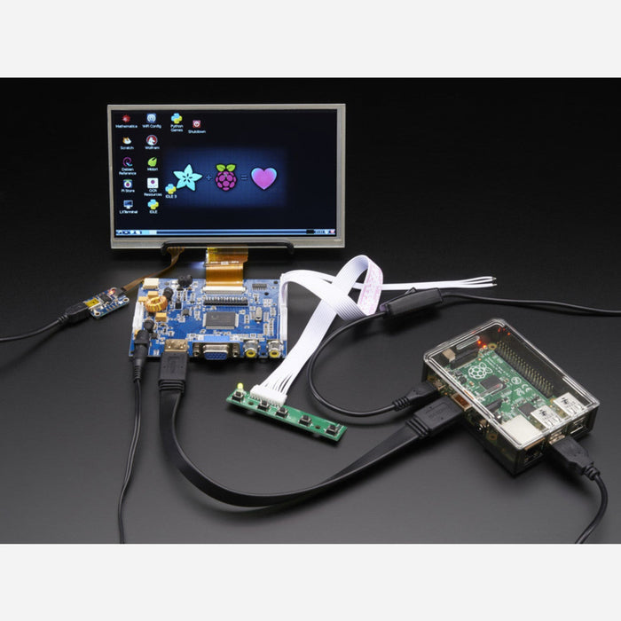 HDMI 4 Pi: 7 Display  Audio 1024x600 w/Touchscreen