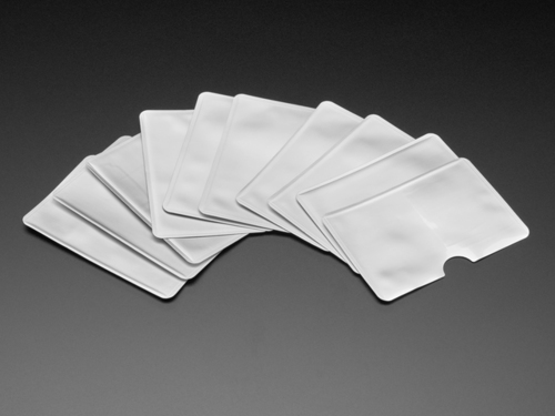 Silver RFID Blocking Card Sleeves (10-pack)