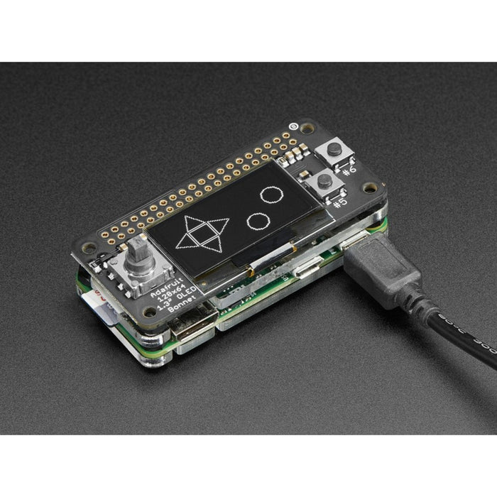 OLED Bonnet Pack for Raspberry Pi Zero - Includes Pi Zero W