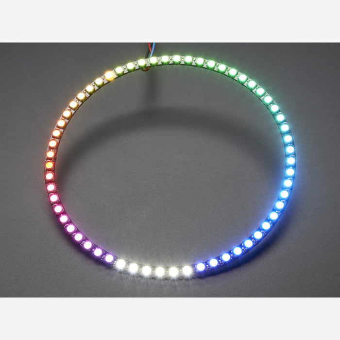 NeoPixel 1/4 60 Ring - 5050 RGBW LED w/ Integrated Drivers [Cool White - ~6000K]