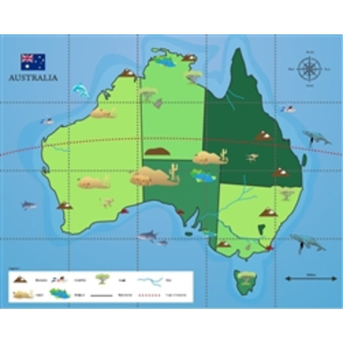 Australia Map for Bee-Bot and Blue-Bot