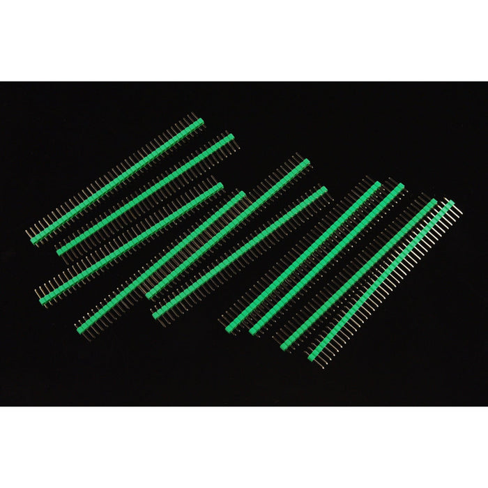 Arduino Male Pin Headers | 0.1 (2.54 mm) Straight Green