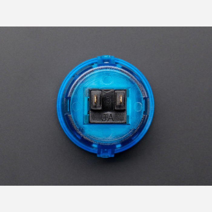 Arcade Button - 30mm Translucent Blue
