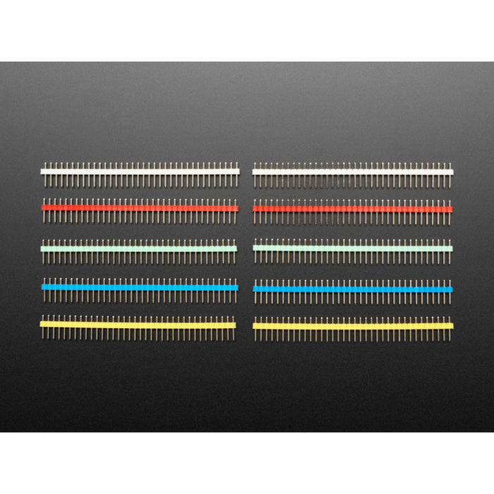 Break-away 0.1 36-pin strip male header - Various Colors