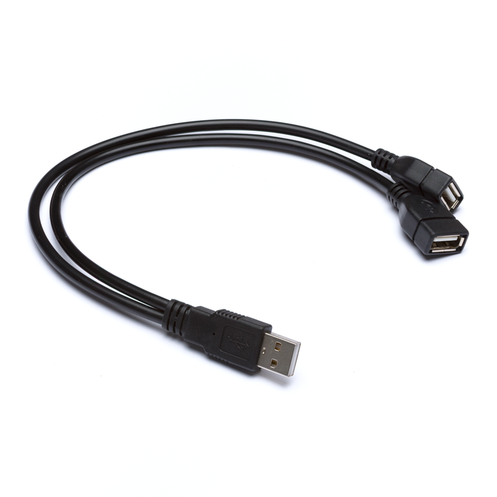 USB male to 2 Female cable 30cm Type#1