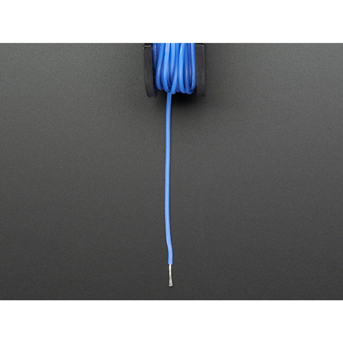Silicone Cover Stranded-Core Wire - 25ft 26AWG - Blue