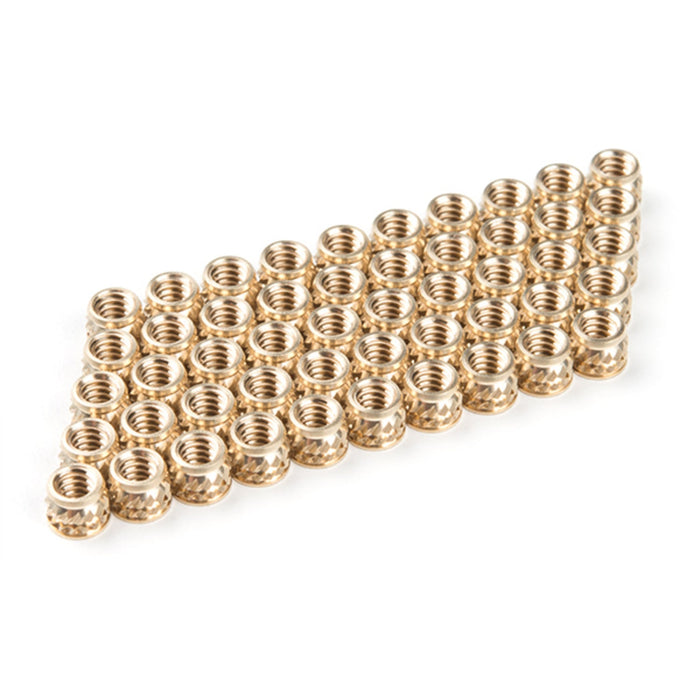 Brass Heat-Set Inserts - #4-40 x 0.135 (50pcs)