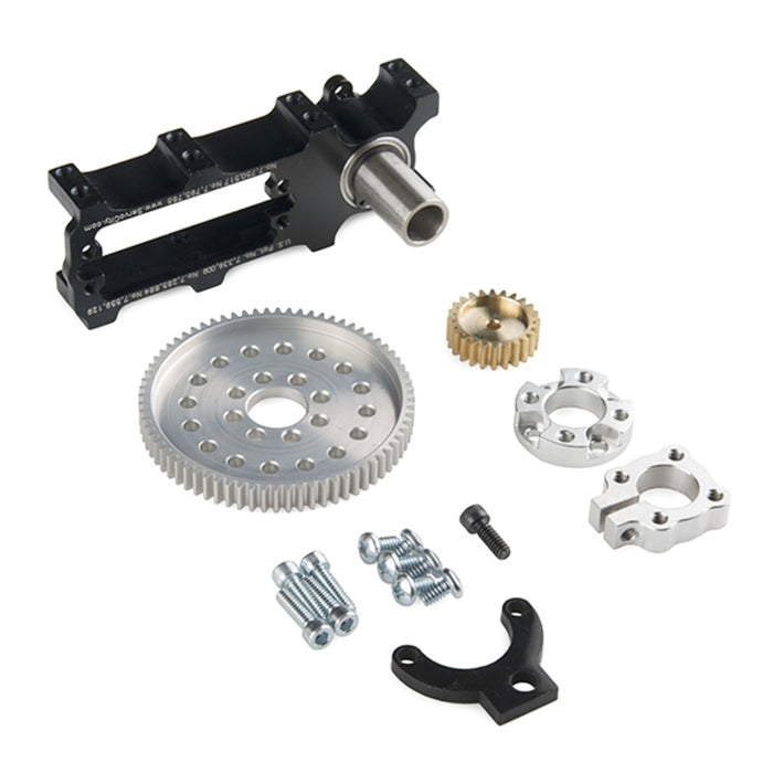 Channel Mount Gearbox Kit - Continuous Rotation (2:1 Ratio)
