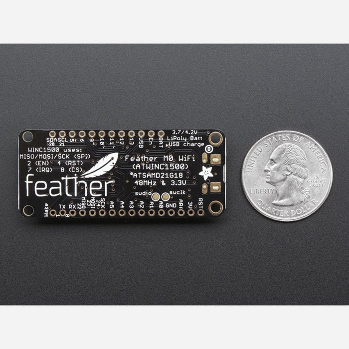 Adafruit Feather M0 WiFi with uFL - ATSAMD21 + ATWINC1500 [fw 19.4.4]