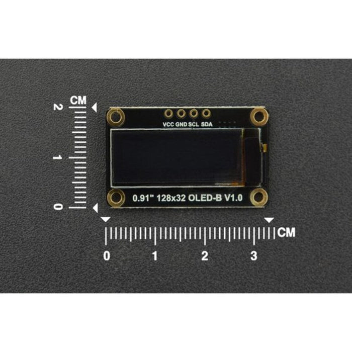 Monochrome 0.91”128x32 I2C OLED Display