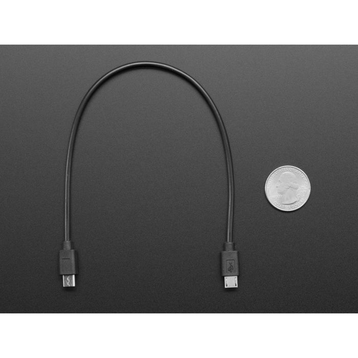 Micro USB to Micro USB OTG Cable - 10 / 25mm