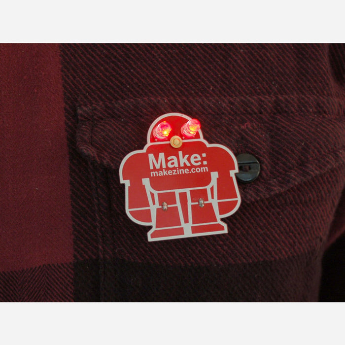 Learn to solder PCB badge kit by MAKE Magazine - MakerSHED