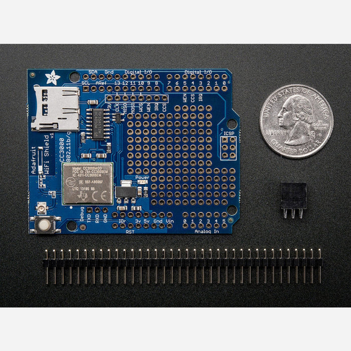 Adafruit CC3000 WiFi Shield with uFL Connector for Ext Antenna