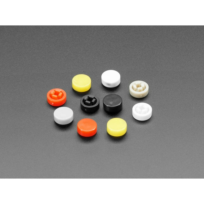 Plastic Button Caps For Square Top (10-pack) - 8mm Diameter